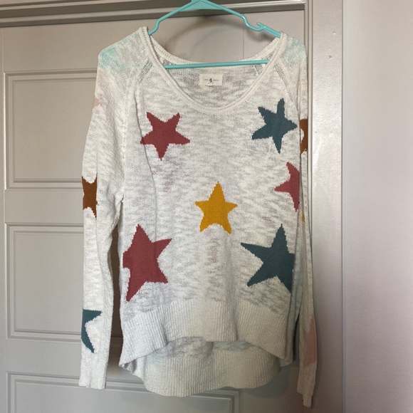 Lou Grey Sweaters Lou And Grey Star Sweater Thin Long Sleeves Spring Poshmark